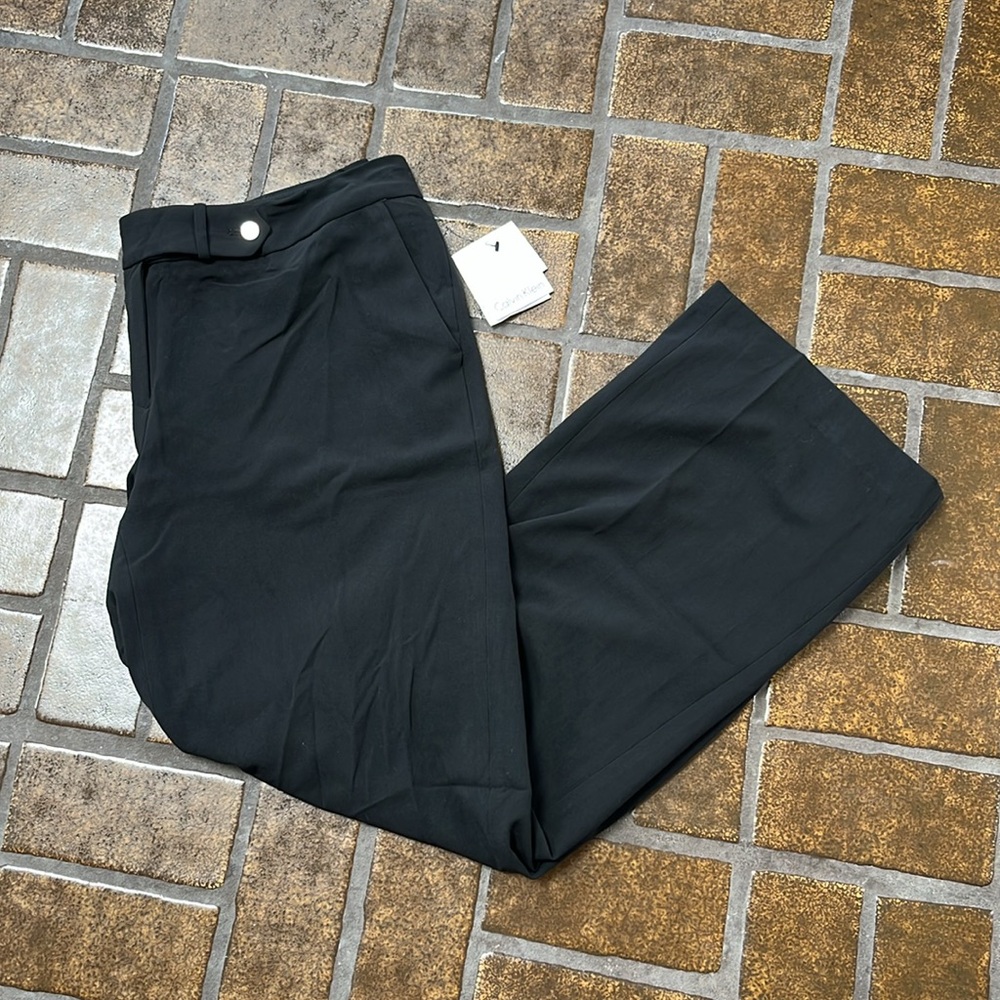 NWT Calvin Klein Black Classic Fit Trouser Pant